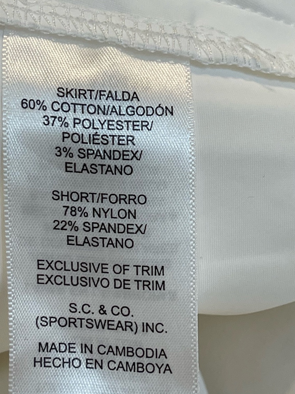 S.C. & Co. White Denim Skort - Picture 14 of 16